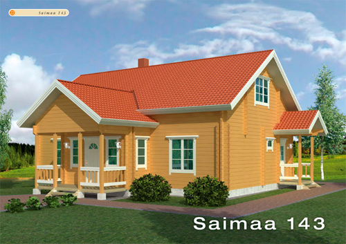 Maison Bois Saimaavue 3D